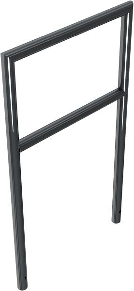 Schakedeflectorstang gemaakt van stalen buis Ø48mm, breedte: 700mm, 447_21B