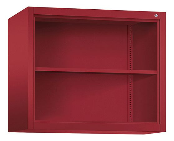 C+P opzetplank Acurado, H790xW930xD400mm, kleur: robijnrood, 9165-000 S10026