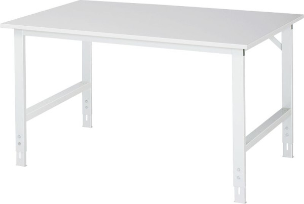 RAU Tom serie werktafel (6030) - in hoogte verstelbaar, EGB melamine plaat, 1500x760-1080x1000 mm, 06-625ME10-15.12