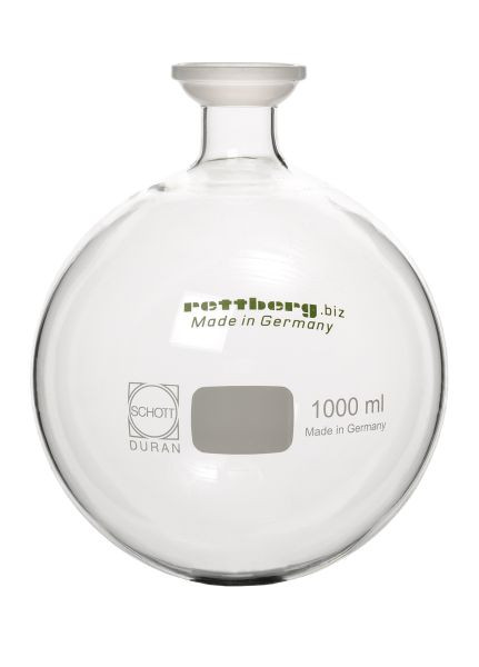 Rettberg opvangkolf, 2000 ml, rond, geslepen mengkom KS 35, gecoat, 107000136