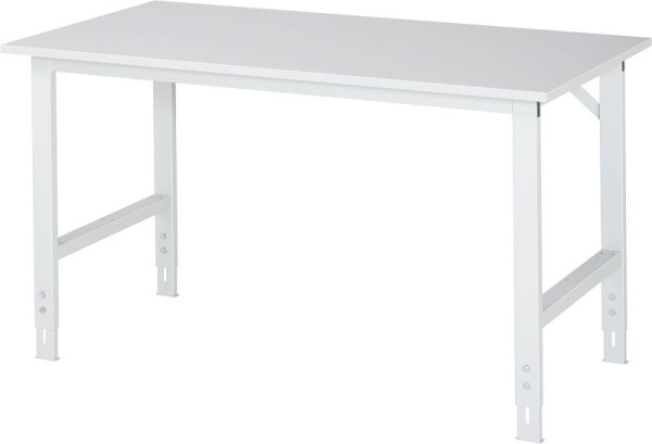 RAU werktafel Tom serie (6030) - in hoogte verstelbaar, EGB melamine plaat, 1500x760-1080x800 mm, 06-625ME80-15.12