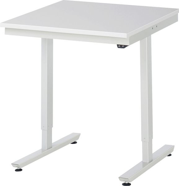 RAU werktafel serie adlatus 150 (elektrisch in hoogte verstelbaar), melamine plaat, 750x720-1120x800 mm, 08-AT-075-080-M