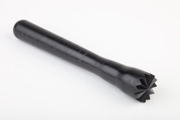 APS stamper, Ø 4 cm, lengte 24 cm, ABS, zwart, grove stamper, 93182