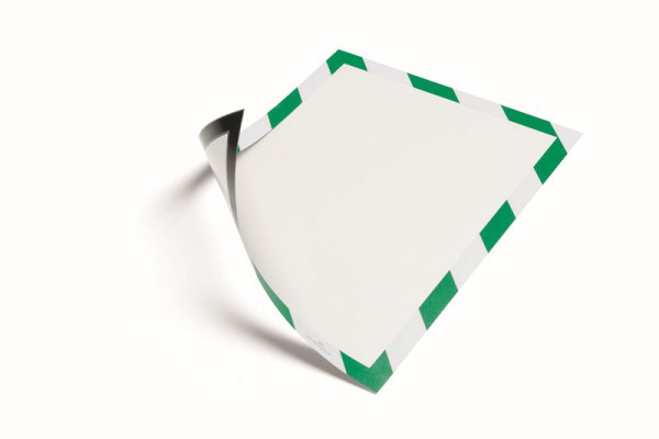 DURABLE Duraframe Magnetic Security A4, groen/wit, 5 stuks, 4945131