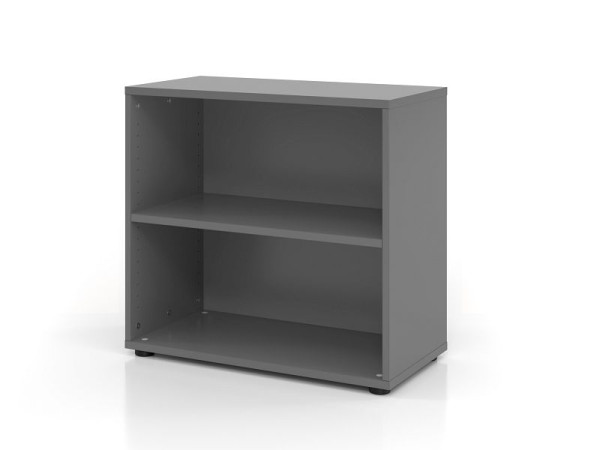 Hammerbacher plank 928RE, 2 OH, romp: grafiet, 80 x 40 x 74,6 cm (BxDxH), V928RE/G