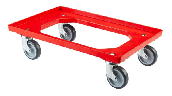 BS rollen transportrol voor dozen 60x40 cm, rood, T.-ROLLER.1R
