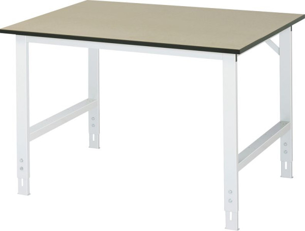 RAU Tom serie werktafel (6030) - in hoogte verstelbaar, MDF plaat, 1250x760-1080x1000 mm, 06-625F10-12.12
