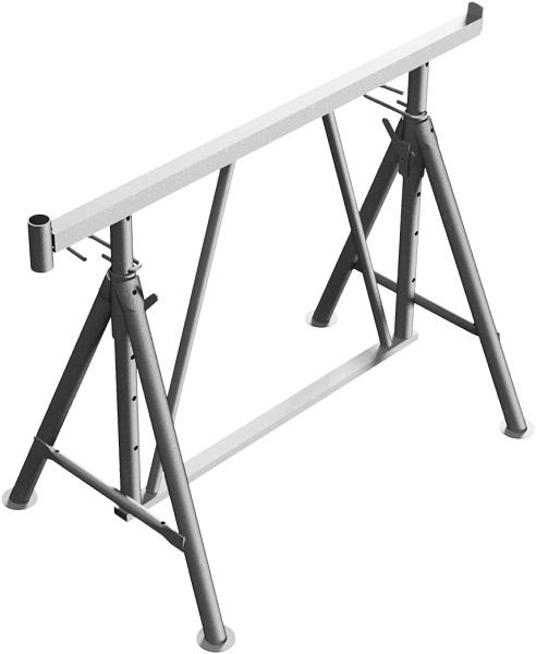 Schake vouwsteigerbok "Compact S 1200", verzinkt, maat 1, hoogte: 0,75 m - 1,30 m, 10121VS