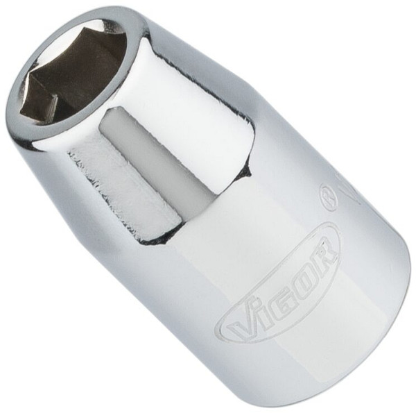 VIGOR bitadapter, hol vierkant 10 mm (3/8 inch), hol zeskant 8 mm (5/16 inch), 28 mm, V2114N