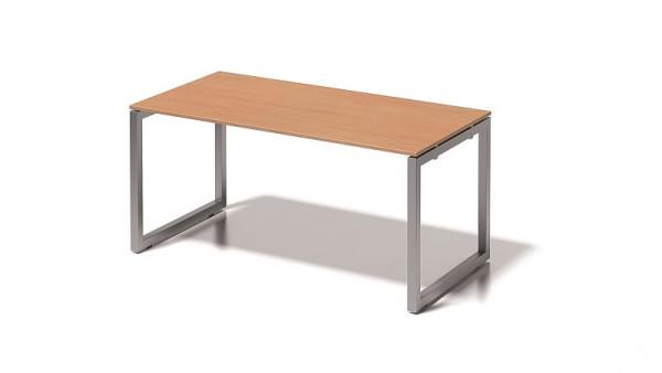 Bisley Cito bureau, 730 mm vaste hoogte O-frame, H 19 x B 1600 x D 800 mm, beuken/zilver, DOF1608BC355