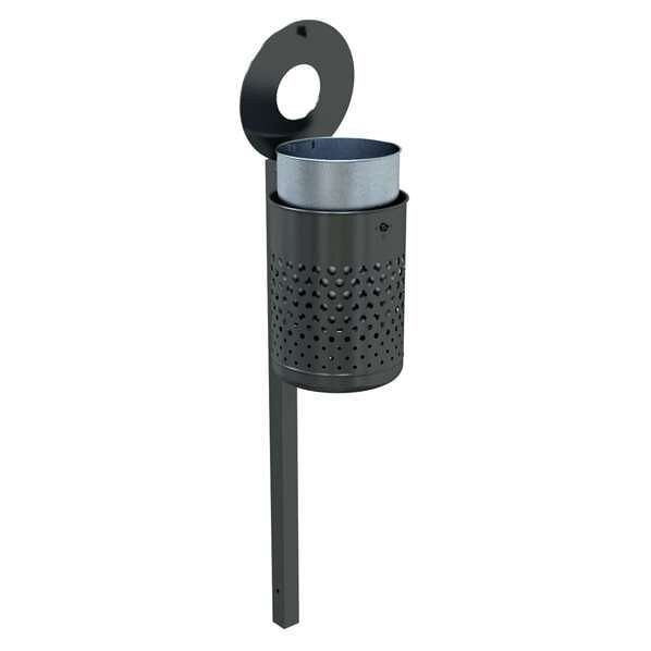 Schake afvalcontainer 50l met afdekplaat, hoogte 500mm, 4234B
