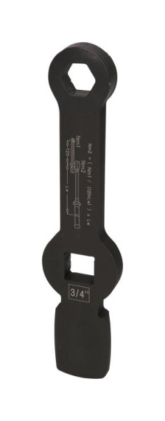 KS Tools Slag-inbussleutel 3/4" met 2 slagvlakken, 24 mm, 517.0925