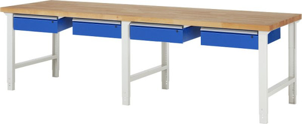 RAU werkbank serie 7000 - model 7002-1, B3000 x D900 x H790-1140 mm, 03-7002A1-309B4H.11