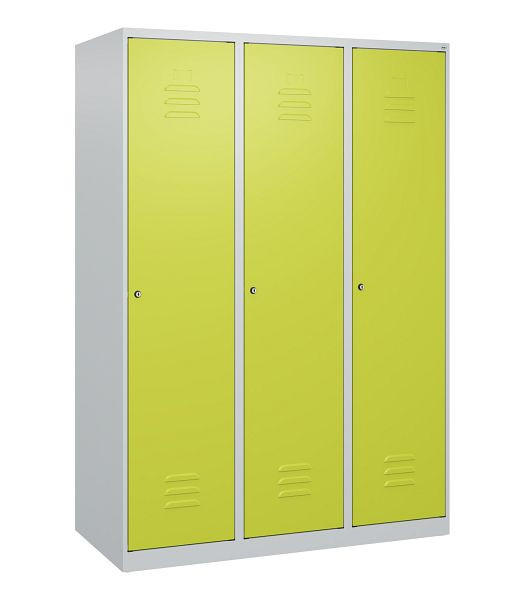 C+P luierkluis Classic PLUS met middenwand, 3 vakken, 1700x1200x500mm, 7035/0024, cilindersloten, 0800007-32F S10022