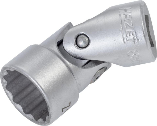 Hazet gelede dopsleutel, bi-hex, hol vierkant 10 mm (3/8"), buiten dubbel zeskant tractieprofiel, 16 mm, 880G-Z16