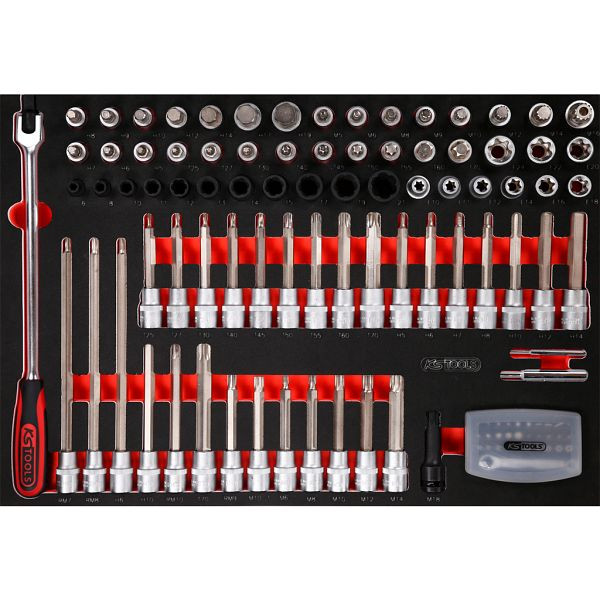 KS Tools PERFORMANCEplus gereedschapset 111-delige 1/2' bitdoppen, 811.1111