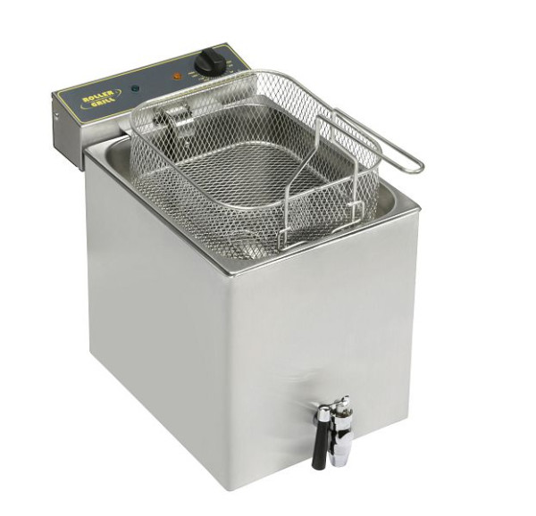 Stalgast friteuse met aftapkraan, 12 liter, afmetingen 350 x 470 x 350 mm (bxdxh), KE0811012