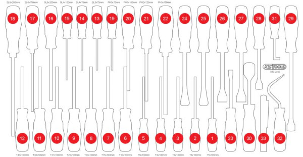 KS Tools Leeg schuiminzetstuk voor 813.0033, 813.0033-97