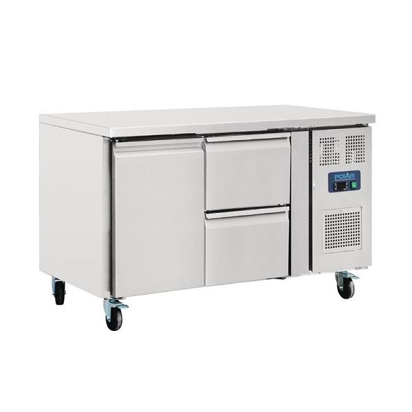Polar koelwerkbank 1-deurs met 2 lades 282L, GD873