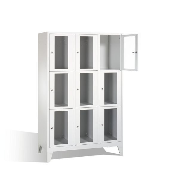 C+P lockerkast Classic, H1850xB1200xD500mm, kleur: lichtgrijs, 8010A323 S10000