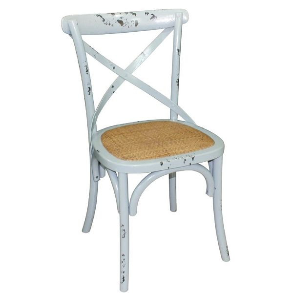 Bolero eetkamerstoelen berkenhout antiek blauw, VE: 2 stuks, GG655
