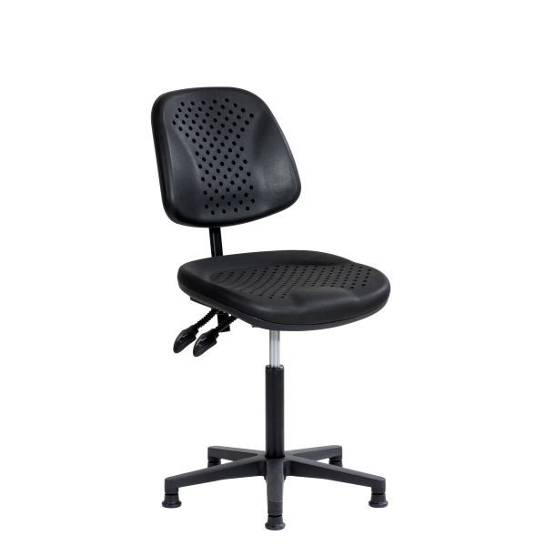 SOFAME werkstoel AIRPLUS met glijders, zithoogte 52-72, polyamide onderstel, W050030010