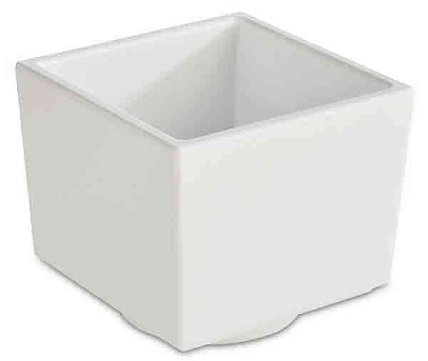 APS Bento Box -ASIA PLUS-, 7,5 x 7,5 cm, hoogte: 6,5 cm, melamine, binnenkant: wit, glanzend, buitenkant: wit, mat, 15474