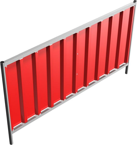 Schake trapeze, plaatcoating: rood, hoogte: 1,2 m, 3B1222R