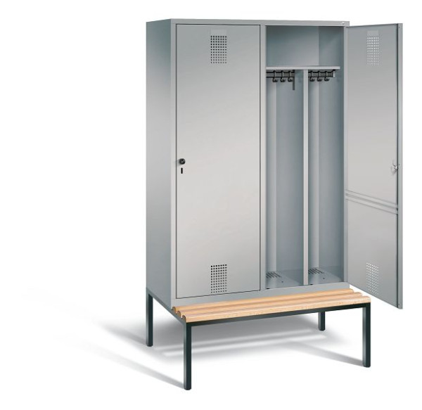C+P zwart wit kastje Evolo, H2090xW1190xD500mm, kleur: wit aluminium, 48250-40 S10106