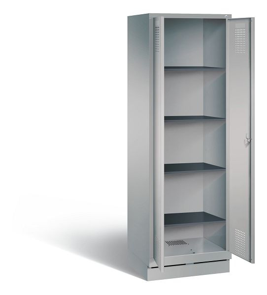 C+P washok Evolo, H1800xB610xD500mm, kleur: wit aluminium, 48222-20b S10146