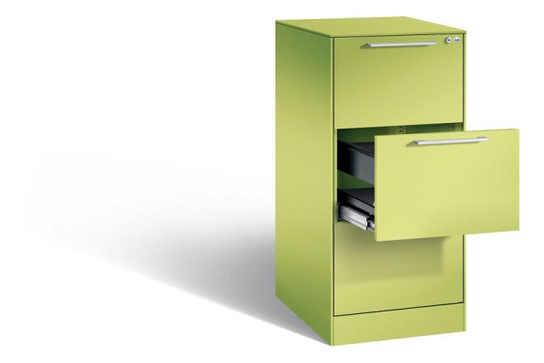 C+P hangarchiefkast Asisto, H1010xB440xD600mm, kleur: Viridin groen / Viridin groen, beugelgreep, 146245-311 S10076