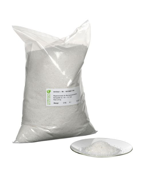 Rettberg regenereerzout voor laboratoriumafwasmachines, korrelgrootte ca. 1,0 - 3,1 mm, VE: 5 kg, 107000170