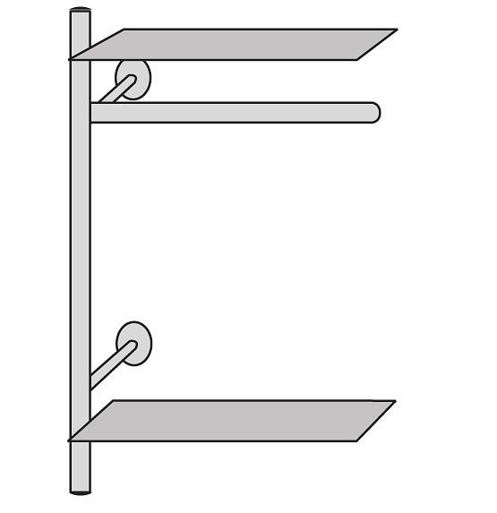 Kerkmann kledingkastelement Arte, B 800 x D 400 x H 1900 mm, roestvrij staal/glas/zwart, 33686181