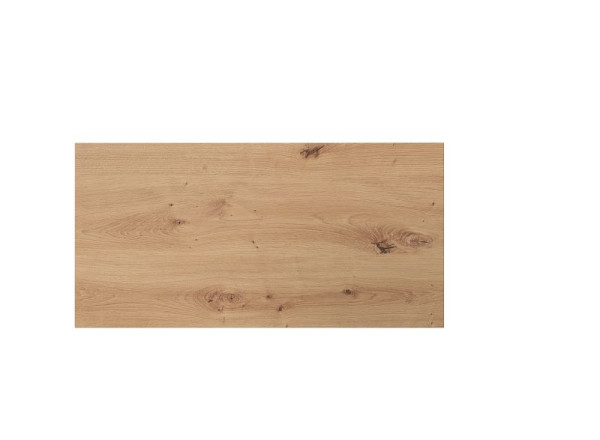 Hammerbacher tafelblad KP16, 160 x 80 cm, blad: knoestig eiken 25 mm dik, met systeemboring voor steunpoten, VKP16/R