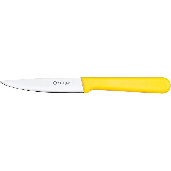Stalgast schilmesje, HACCP, geel handvat, roestvrijstalen lemmet 9 cm, MS0973090