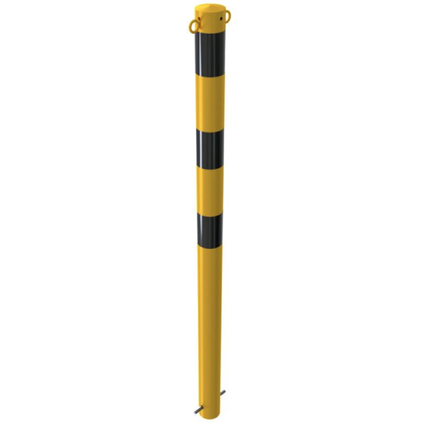 Stein HGS HGS stalen buispaal/stambeveiligingspaal, stationair, voor betonverankering met grondanker, 2 ogen (180°), materiaal: ronde stalen buis Ø 76 mm, 476bg-2