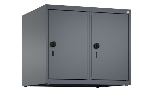 C+P kastopzet Classic PLUS, bovenkast, 7016/7016, veiligheidsdraaisluiting, 500x600x500mm, 2 vakken, 080090-20 S10012