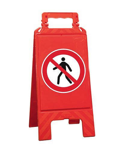 Moravië waarschuwingsbord rood, kunststof, voor het markeren van verboden zones, voetgangers, 252148