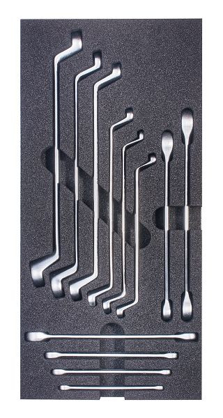 SW-Stahl werkplaatswagen assortiment, dubbele ringsleutel, E-profiel, 12-delig, Z3013-37