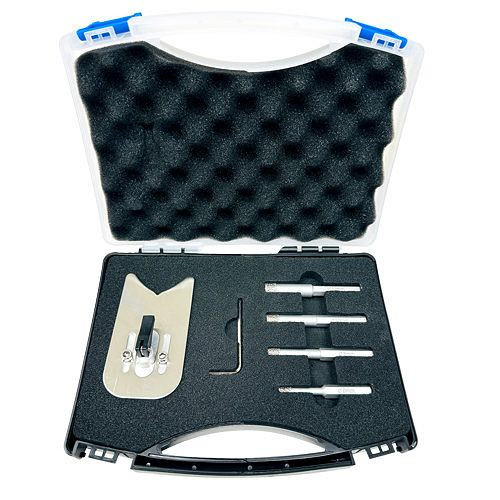Karl Dahm diamantdroogboren paraffineset met RVS boormal Ø 6, 8, 10, 12 mm, 50221