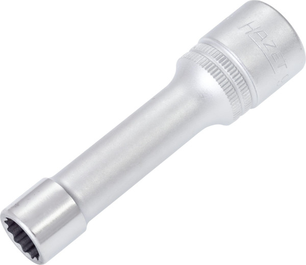 Hazet dop, bi-hex, hol vierkant 12,5 mm (1/2 inch), 11 mm, lang type met karteling, 900TZ-11