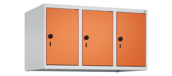 C+P kastopzet Classic PLUS, bovenkast, 7035/2004, veiligheidsdraaisluiting, 500x900x500mm, 3 vakken, 080090-30 S10030