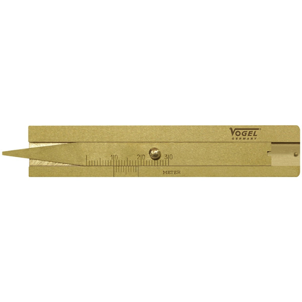 Vogel Germany messing profieldieptemeter, 30 mm, 214401