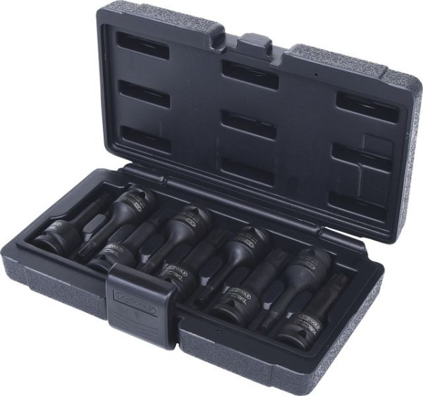 KS Tools Impact-bitdoppenset 1/2" voor RIBE-schroeven, 9-delig, 911.0934