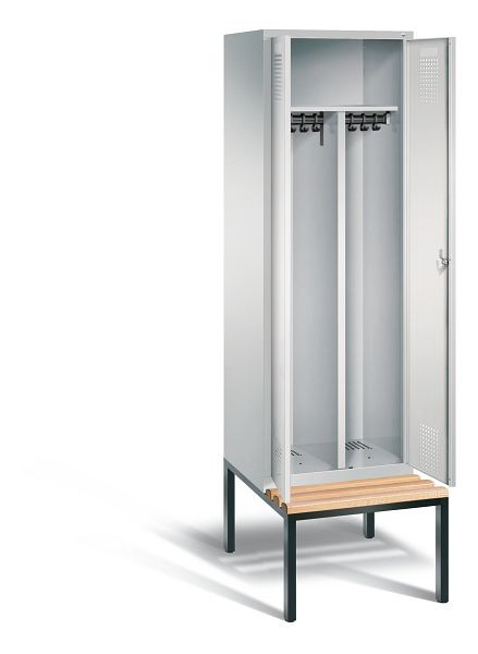 C+P zwart wit kastje Evolo, H2090xB610xD815mm, kleur: lichtgrijs, 48052-20 S10015