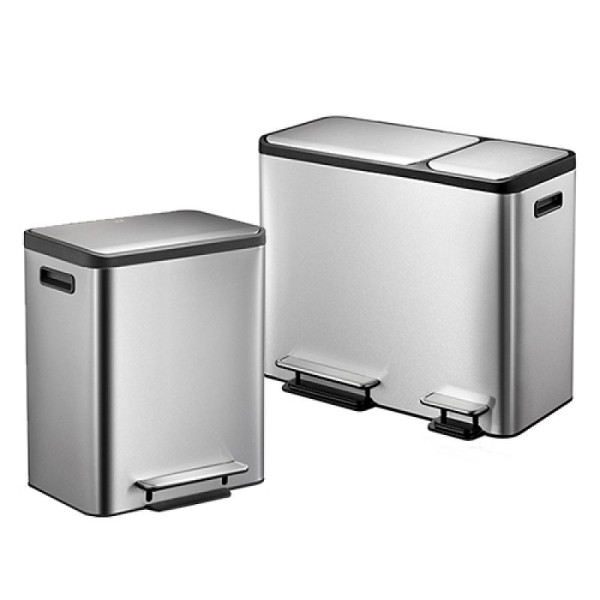 Stein HGS HGS afvalbak -EcoCasa- EKO, 2 x 15 liter / 404 mm, met 2 binnencontainers en 1 deksel, 37798