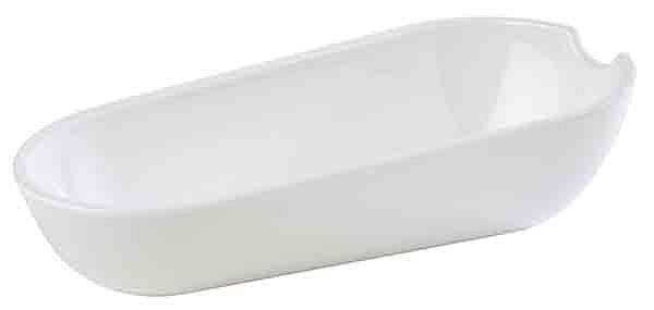 APS bestekbak -BOWL-, 22,5 x 11 cm, hoogte: 6 cm, melamine, wit, 0,5 liter, 83803