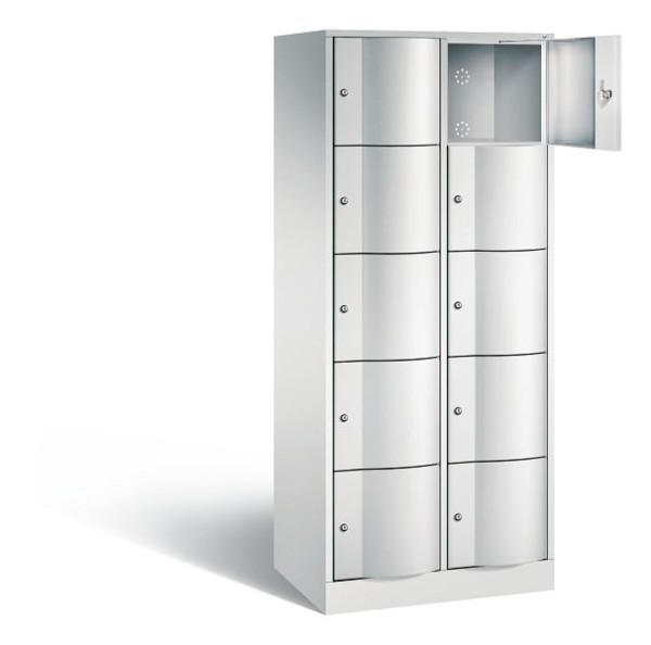 C+P lockerkast Resisto, H1950xB772xD540mm, kleur: lichtgrijs, 8570-272 S10000