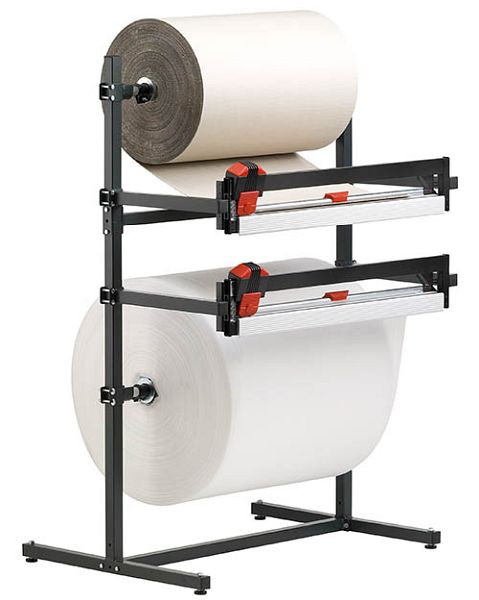Bedrunka + Hirth dubbele snijstandaard, horizontaal, snijbreedte 1250 mm, afmetingen in mm (BxDxH): 1620 x 850 x 1665, 07.26412
