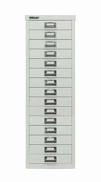 Bisley MultiDrawer ™, 39-serie, A4, 15 laden, lichtgrijs, L3915645